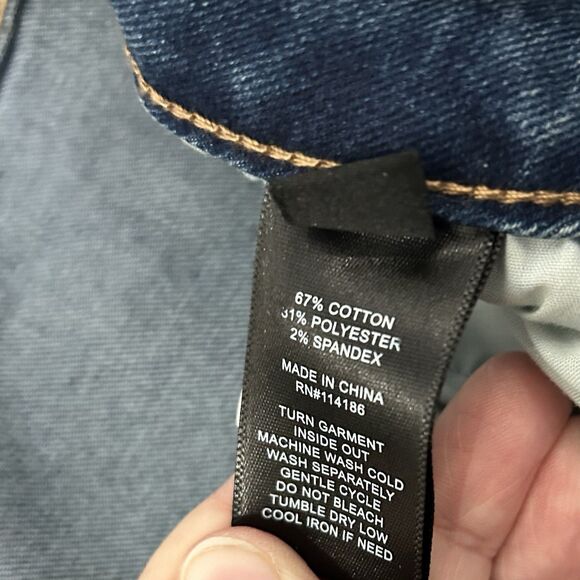 Frye Jeans Womens 14 Blue Denim Stretch Mid Rise Straight Leg Classic Fit 14/32 - Picture 6 of 8